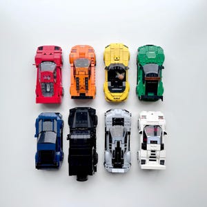 The Good Idea | Wall Mount Hook for LEGO Speed Champions Cars - Easy Vertical Install Organization Stand Bracket for Floating Display
