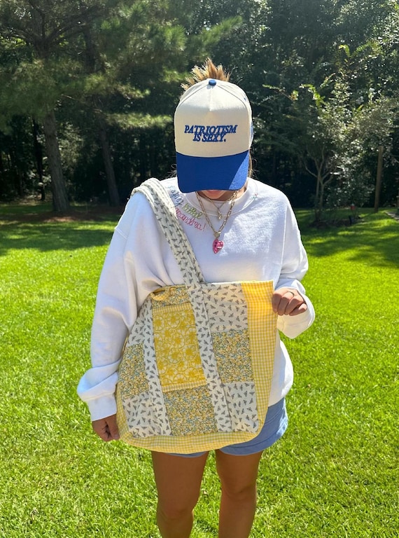 Handmade Quilted Tote Bag