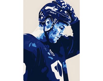 Hockey Wall Art | Minimalist Abstract Sports Wall Decor