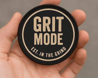 Grit Mode Iron-On Patch: Gym Bag, Jacket Morale Patch