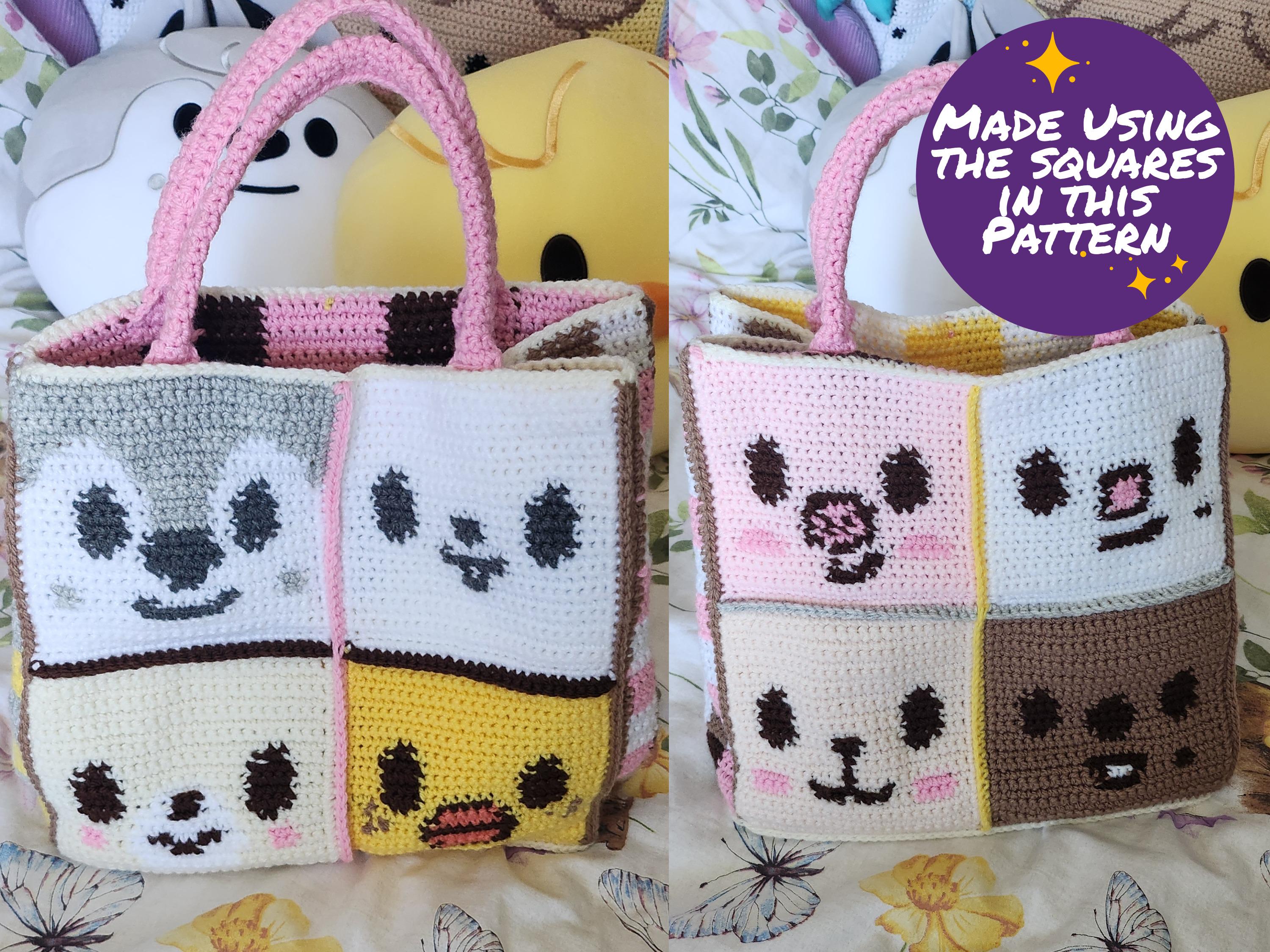 Baby Skzoo Face Stray Kids Inspired All 8 Granny Square Crochet