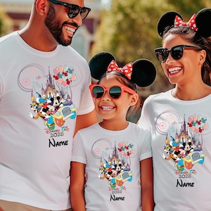 Personalized Disney Trip Shirts, Disneyland Shirts, Disney Vacation T-shirt, Disney Family Matching Shirt, Magical Castle Shirt, Disneyworld