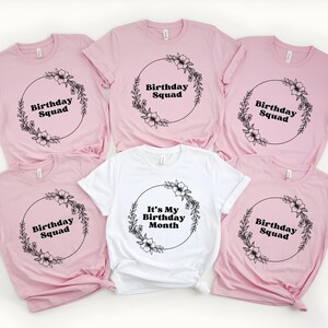 Birthday Shirt, Birthday Crew Shirt for Woman, Birthday Party Shirts, Birthday Gift for Woman, Birthday Group Shirts, Birthday Squad Shirts