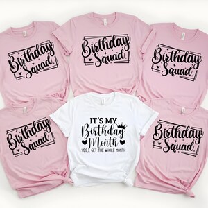 Birthday Shirt, Birthday Crew Shirt for Woman, Birthday Party Shirts, Birthday Gift for Woman, Birthday Group Shirts, Birthday Squad Shirts
