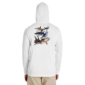 Men&#39;s UPF 50+ Sun Protection Hooded Long Sleeve Shirts, SPF UV Sun Protection Fishing Shirts for Hiking and Swimming