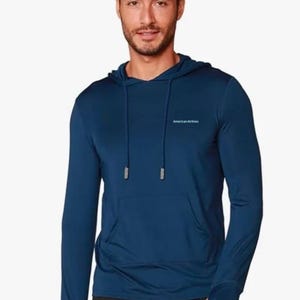 Men&#39;s UPF 50+ Sun Protection Hooded Long Sleeve Shirts, SPF UV Sun Protection Fishing Shirts for Hiking and Swimming