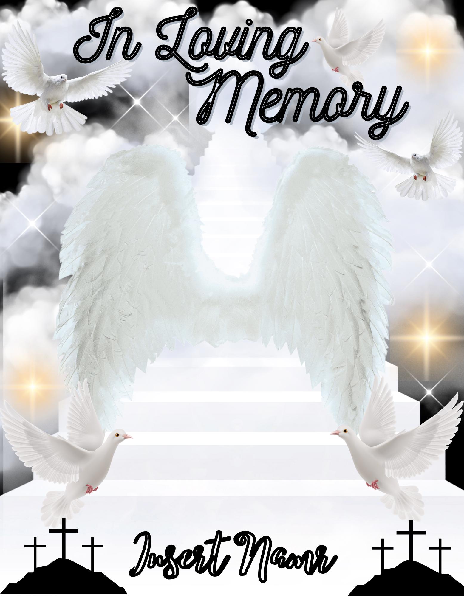6 Editable Memorial Templates - Etsy