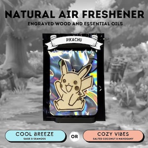 Pikachu Natural Wooden Air Freshener