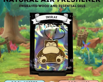 Snorlax Natural Wooden Air Freshener