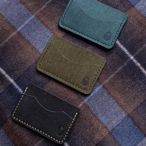 Porte-cartes en cuir haut de gamme | Portefeuille artisanal en cuir italien | Modèle « pont »