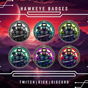 Character Badges Set For Twitch, Discord, And YouTube Bit Badges | Twitch Sub Badges | Stream And Discord Roles | Anime Badges.