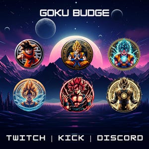 Twitch Anime Sub Badges | Twitch Sub Badges | Bit Badges | Streamer Loyalty Badges | Instant Download | Fictional Badges.