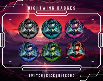 Anime Character | Twitch Bit / Sub Badges | Fictional Graphics | Instant Download | Ready-Made Badges | Stream Graphics.