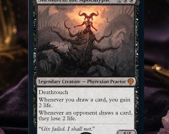 Sheoldred, the Apocalypse *** FOIL  AVAILABLE *** (MTG Proxy)