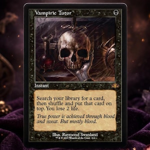 Vampiric Tutor (Retro Frame) - *** Foil Available ***Dominaria Remastered (DMR) (MTG Proxy)