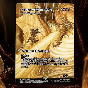 Drache vom Berg Gulg – Uralter Kupferdrache (Showcase) ** Foil-Version erhältlich ** (MTG-Proxy)