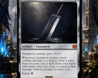 FF7 Buster sword (original 1997 Version) Fan made WOODEN REPLICA