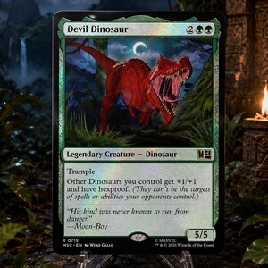 Devil Dinosaur  - (FOIL)  Commander: Marvel Super Heroes(MTG Proxy)