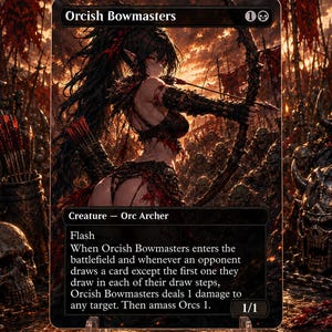 Orcish Bowmasters - (Borderless) (Foil Tillgänglig) (Anime, Waifu) (MTG Proxy)
