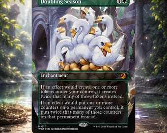 Doubling Season (Anime Borderless) *** Foil Avilable *** (MTG Proxy)