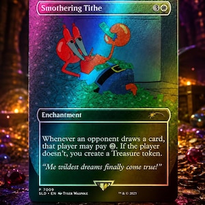 Decima Soffocante (7009) (Foil Arcobaleno) - Tana Segreta - SpongeBob - Mr. Granchio (Proxy MTG)