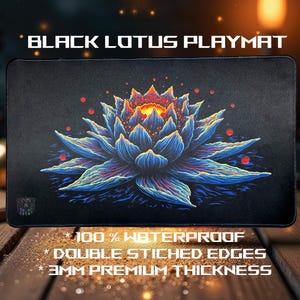MTG Black Lotus Premium Playmat ** WATERPROOF**