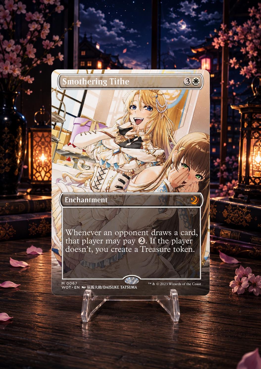 Mtg Card Proxy Anime Smothering Tithe - Etsy