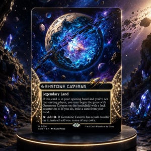 Ädelstensgrottor (0016) (Kantlös) (Folie tillgänglig) - Edge of Eternities: Stellar Sights (EOS) (MTG Proxy)