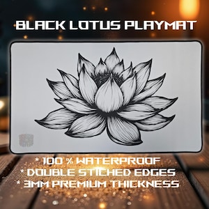 MTG Black Lotus Premium Playmat ** WATERPROOF**