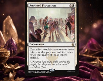 Anointed Procession - Proxy Full Art Custom Card - Etsy