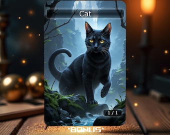 聖なる猫トークン MTG (1/1 ライフリンク、不朽のゾンビ) - Etsy 日本