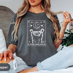 Waschbär-Shirt Mystisches T-Shirt Waschbär-Geschenke Waschbär-T-Shirt Tarot-Karten-Shirt T-Shirts, die hart gehen, Waschbär-mystisches T-Stück