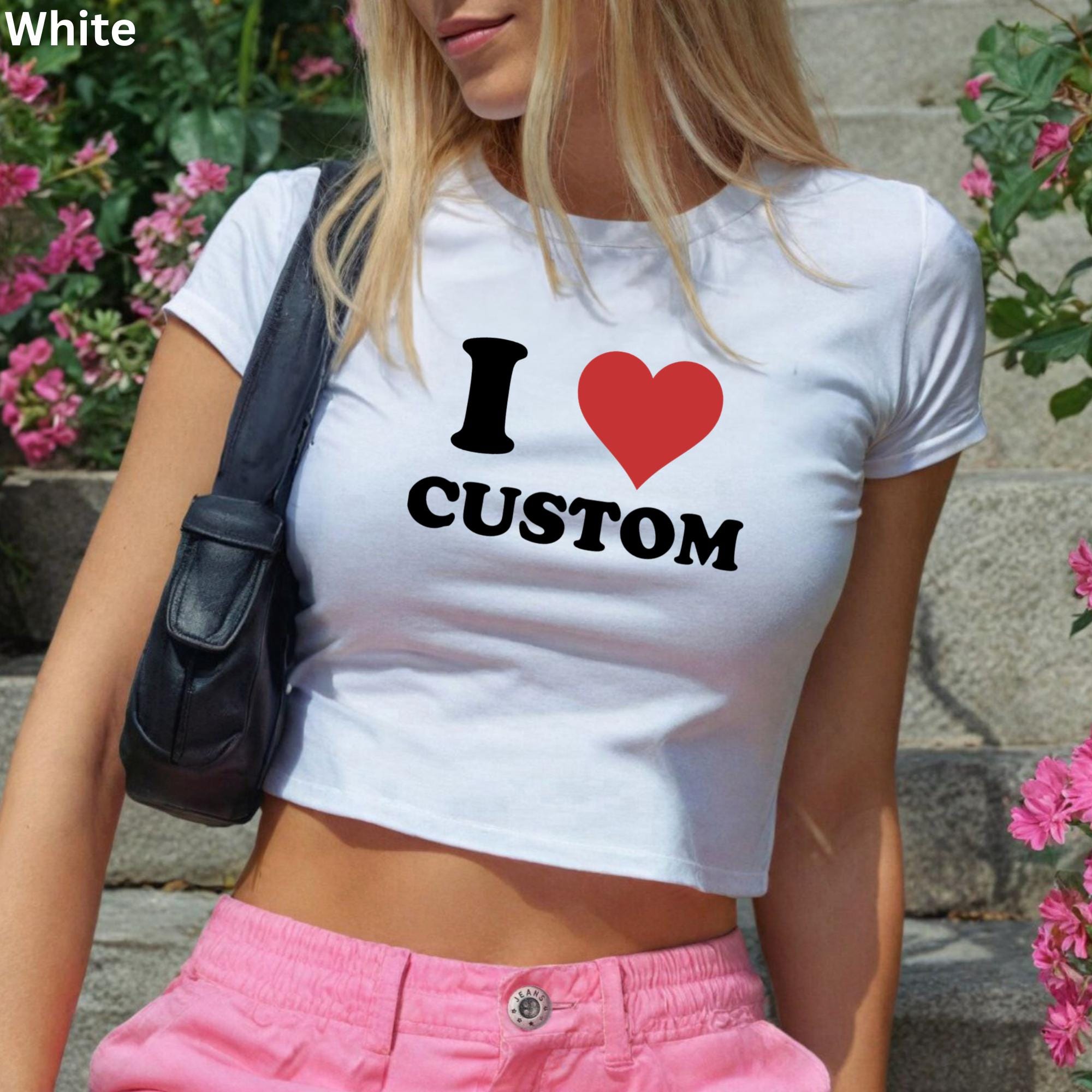 I Heart Crop Top - Etsy
