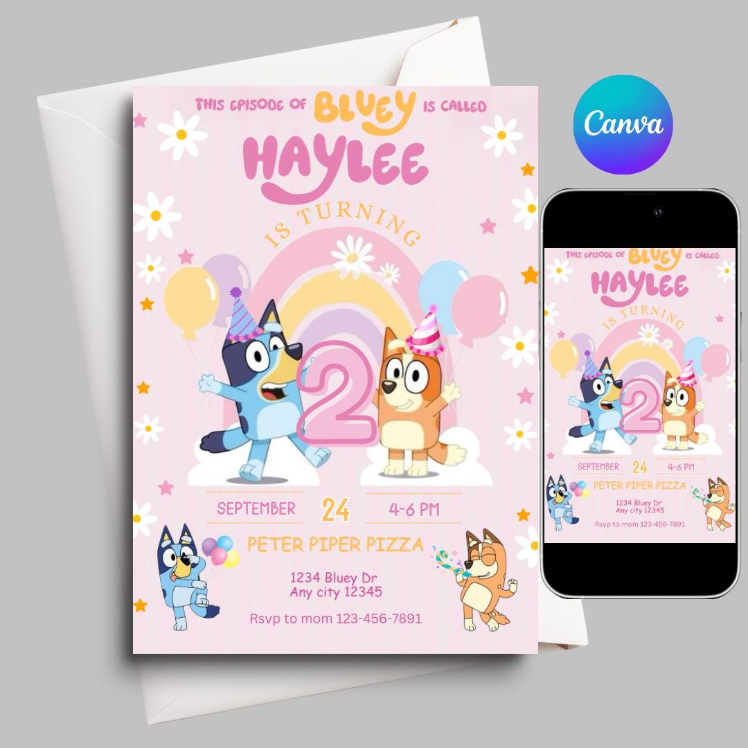 Digital Birthday Invitation (5x7)