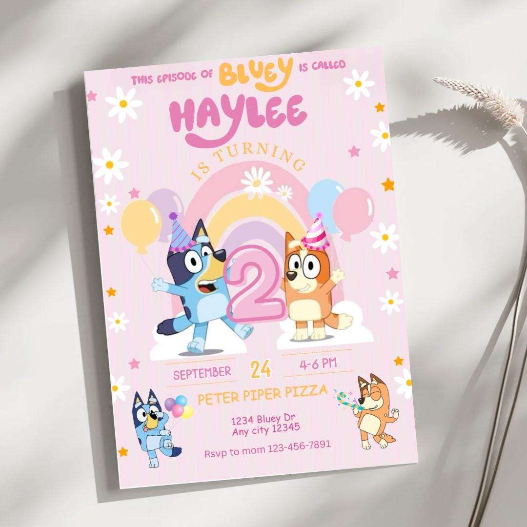 Digital Birthday Invitation (5x7)