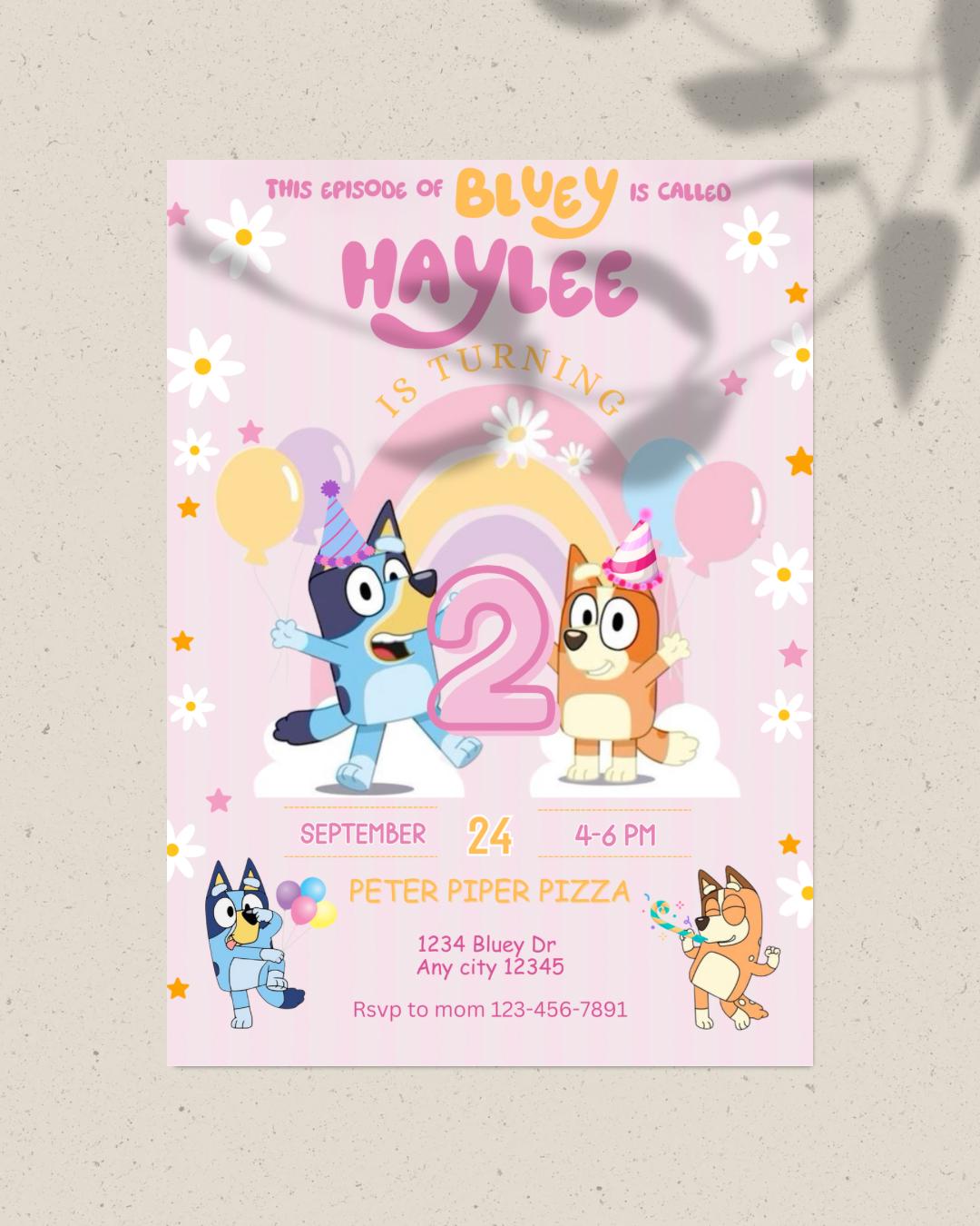 Digital Birthday Invitation (5x7)