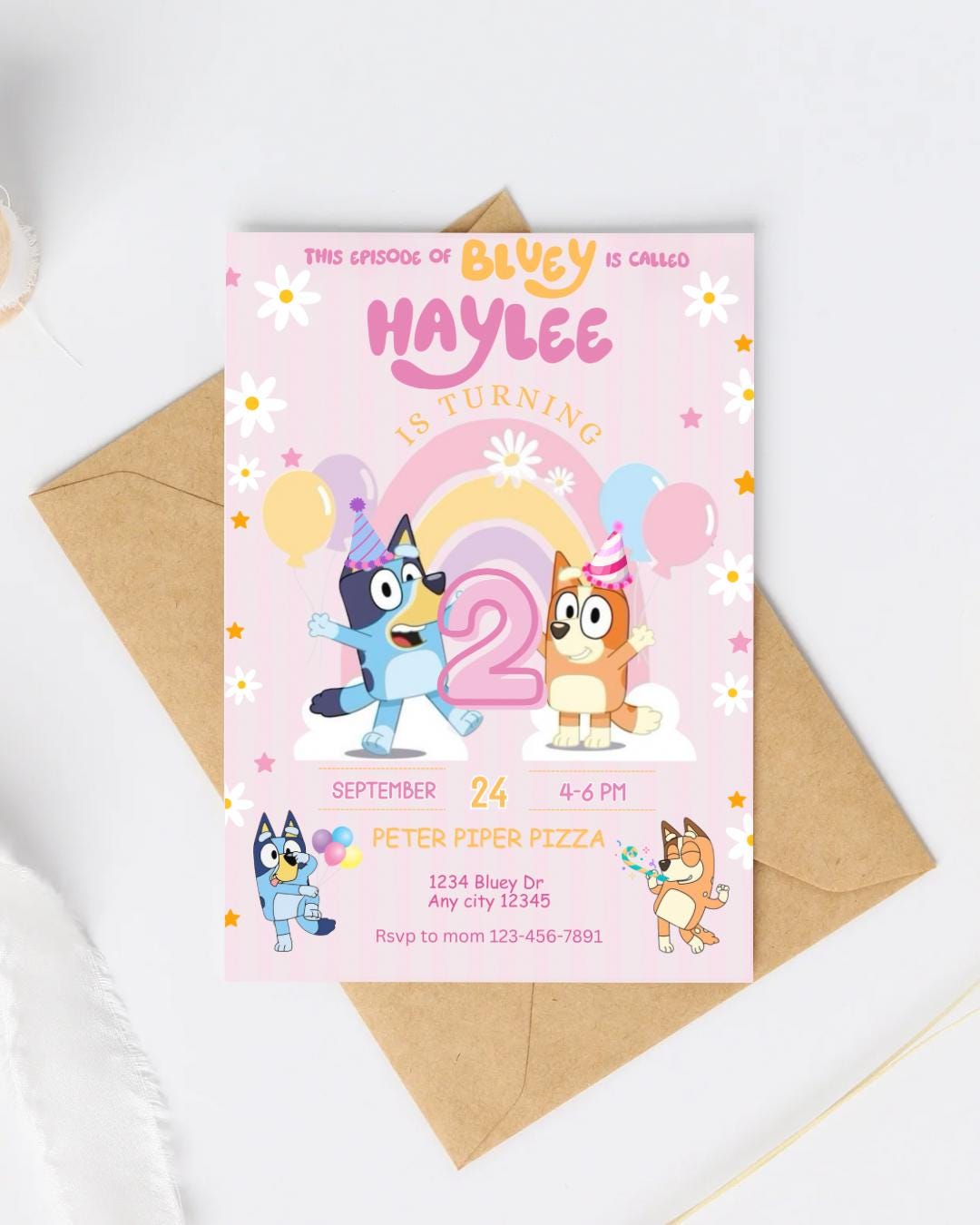 Digital Birthday Invitation (5x7)