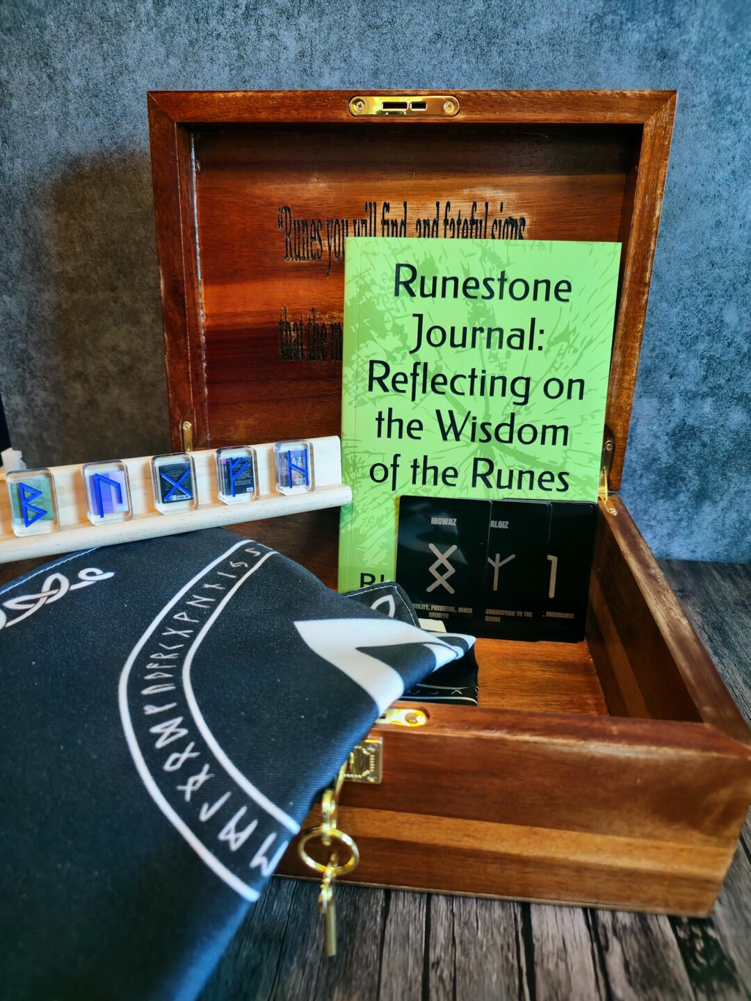 Runestone Box Set Pagan Divination Set Ultimate Viking Norse Runestones ...