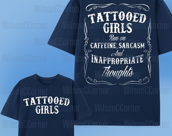 Téléchargement numérique de filles tatouées, fichier Png de filles tatouées, sublimation