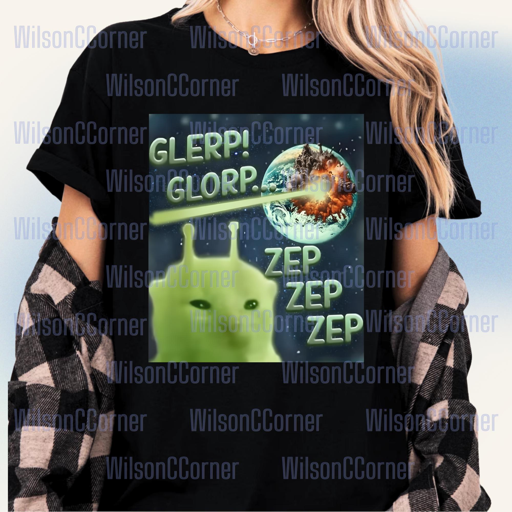 Glorp Glerp Goofy Alien Cat Funny Png, Dank Meme Sublimation, Brainrot ...