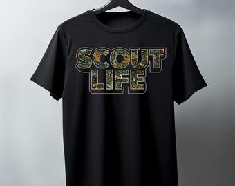 Scout Life Camping PNG Design, Outdoor Adventure Graphic (Digital Download)