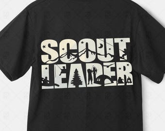 Scout Leader PNG | Camping & Outdoor Adventure Clipart | Hiking, Fishing, Archery Silhouette | Digital Download