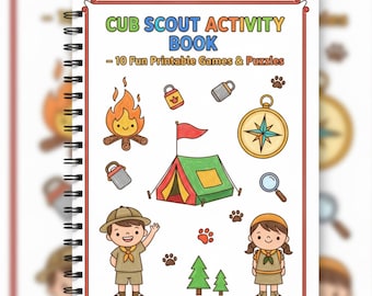 Cub Scout Activity Book – Printable Games & Puzzles (PDF)