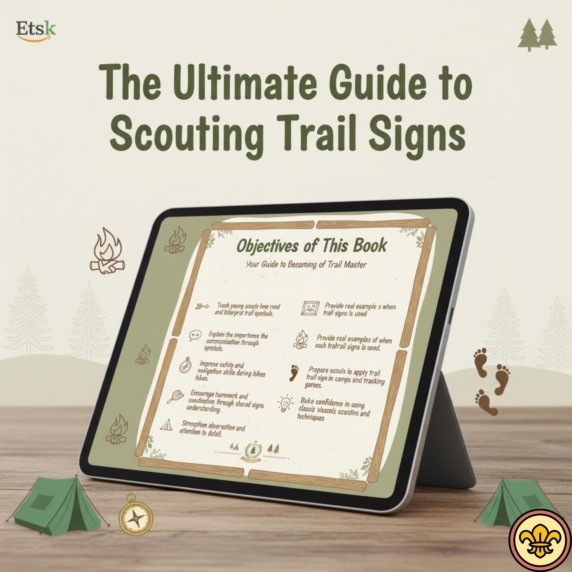 Scout Guide Sticker Scout Trail Signs Guide – Coloring Book + Stickers (PDF) - Etsy