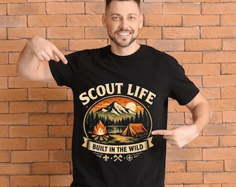 Scout Life Camping PNG, Vintage Retro Outdoor Adventure Shirt Design (Digital Download)