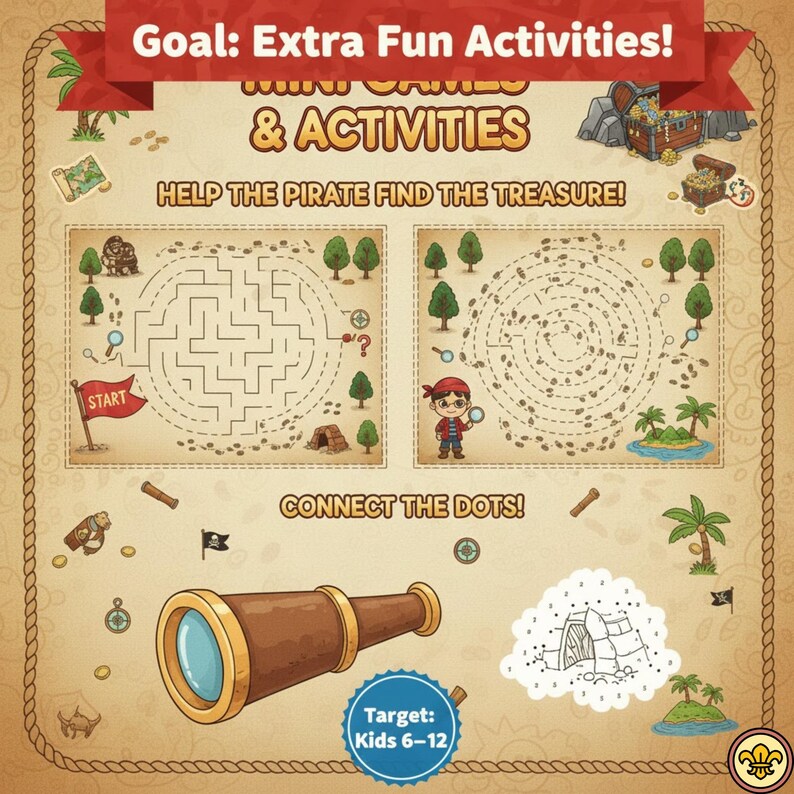 Printable Treasure Hunt Map | Kids Outdoor Adventure Game (PDF) - Etsy