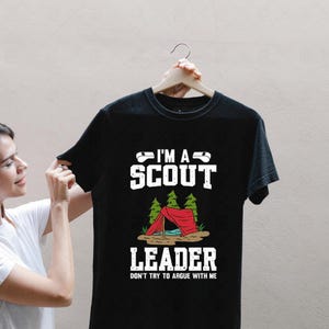 Scout Leader Camping Quote – Funny Digital Design for Outdoor T-Shirts & Merch