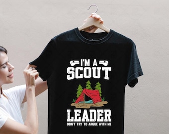 Scout Leader Camping Quote – Funny Digital Design for Outdoor T-Shirts & Merch