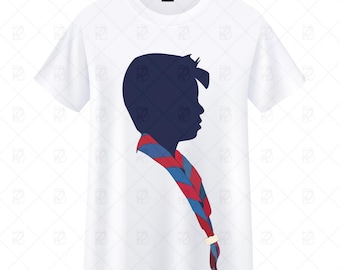 Scout Silhouette with Neckerchief – Boy Scouts Wall Art, Printable Poster