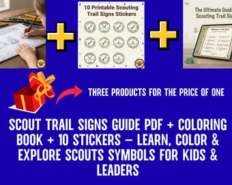 Scout Trail Signs Guide – Coloring Book + Stickers (PDF)